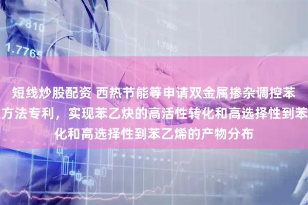 短线炒股配资 西热节能等申请双金属掺杂调控苯乙烯加氢选择性方法专利，实现苯乙炔的高活性转化和高选择性到苯乙烯的产物分布